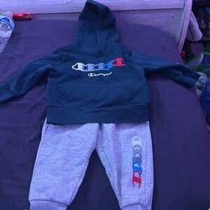 Champion hoodie and sweatpants